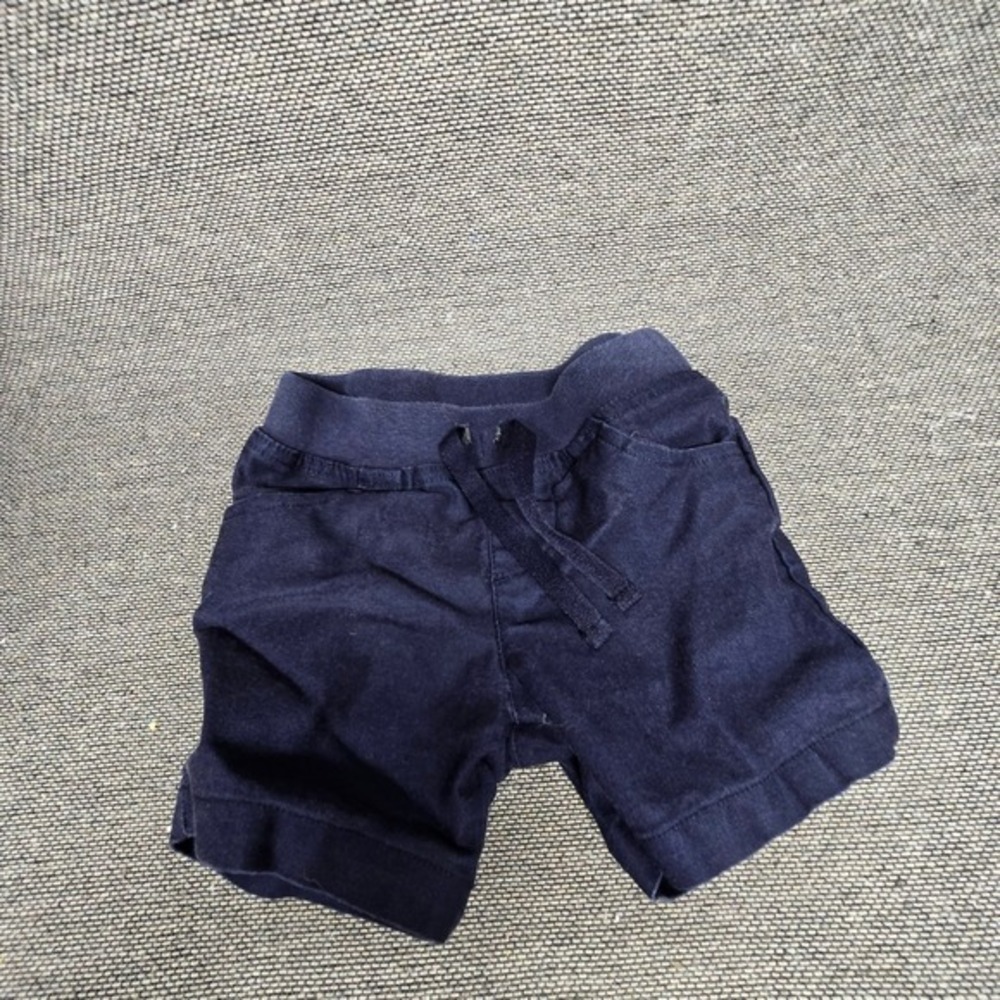 French Toast Navy Blue Pull On Shorts Toddler Boys Size 3T Elastic Waist